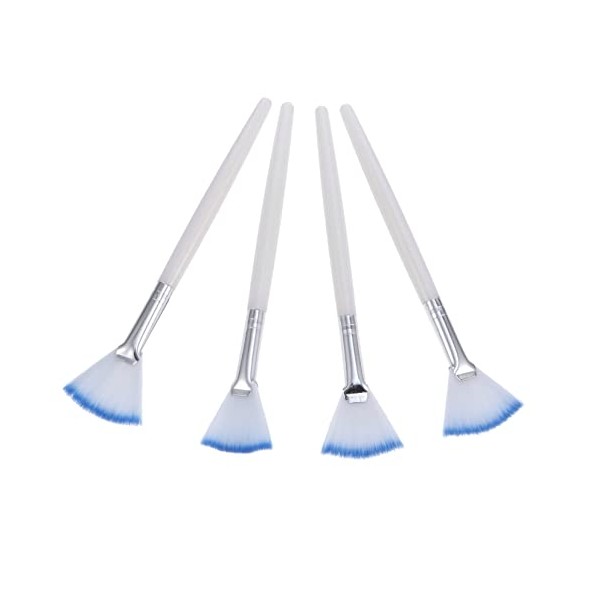 4Pcs Facial Mask Brush Soft Synthetic Fibers Applicator for Skincare