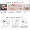 Lumbor37 Gancho Adhesivos Transparentes, Ganchos para Pared, Adhesivos Ganchos Impermeables,