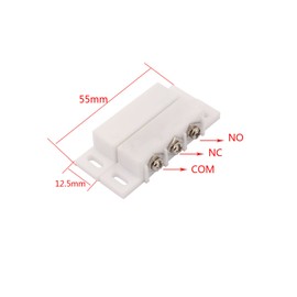2Sets Magnetic Reed Switch Normally Open Closed NC NO Door Alarm Window Security/Magnetic Door Switch/Magnetic Contact Switch/Reed Switch for GPS,Alarm or Other Device,DC 5V 12V 24V Light