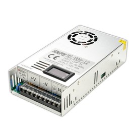600W 0-12V50A DC Switching Power Supply, Industrial Transformer PSU AC to DC 0-12V Adapter Converter for LED Light Strips, CCTV Cameras, Radio Audio Amplifiers, CNC 3D Printers (MS-600V12V50A)