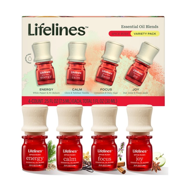 Lifelines Lifelines Essential Oil Blends, 4-Pack - Blended Essential Oils