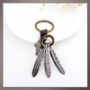 One Limitation AN161 Keyring, Key Ring, Charm, Retro, Leather, Wolf,