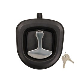 Buyers Products LL90003 Heavy‑Duty 3‑Point Compression Latch for Underbody Truck Tool Boxes, Flush Mount Die‑Cast Locking Latch with Keys and 1/2 in Gasket, Replacement for Buyers Tool Boxes