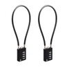 RESET-201 (2 Pack) 4 Digit Combination Padlock with 12 inch