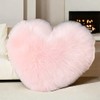 CINY Throw Pillow Cushion Plush Cushion Heart Shaped Fluffy Soft