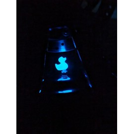 4PCS Rubber Duck Valve Stem Caps (Glow Blue)