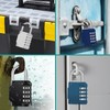 ZHEGE Combination Lock, 4 Digit Combination Padlock Outdoor, School Lock,