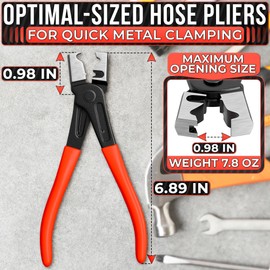 Clic-R Type Hose Clamp Pliers Automotive - Hose Clamps Pliers CV Boot Clamp Pliers Hose Pliers Automotive Hose Clamp Pliers Radiator Hose Clamp Tool - Spring Clamp Pliers Car Hose Clamp Pliers