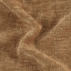 CaliTime Throw Pillow Covers Decorative 20 X 12 Inches Pack of 2 Cozy Solid Dyed Soft Chenille Cushion Cases with Pom Poms for Couch Sofa Bed Living Room Home Apricot Brown