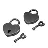 SKY Padlock School Locker Black Heart Outdoor Alike Key Post