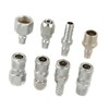 8PCS BSP 1/2 InchPneumatic Quick Coupler Plug Socket Set, for