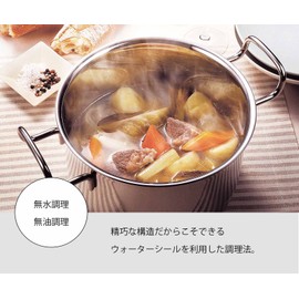 Miyazaki Seisakusho GEO-14N Geo Single-Handled Pot, 5.5 inches (14 cm), Made in Japan, Induction Compatible, Compatible with All Heat Sources, Silver