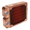 Water Cooling Radiator Red Copper 7mm Round Pipe G1/4 Thread