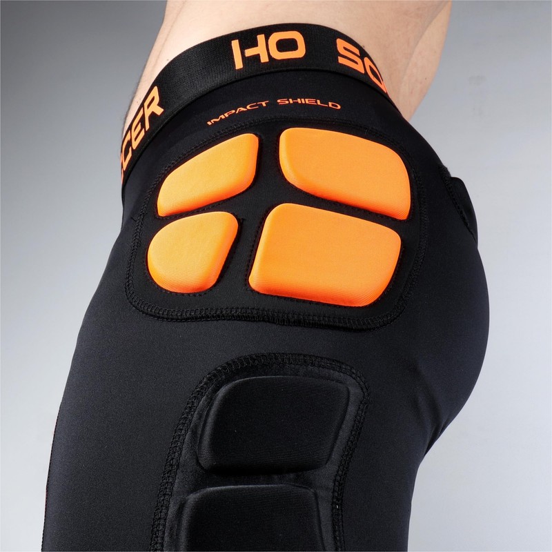 HO Soccer Impact Shield SR Goalkeeper Shorts, Unisex, Adult, Black,