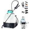 HAUSHOF 4Gal Battery Powered Backpack Sprayer 4Nozzle 70PSI HighPressure Sprayer