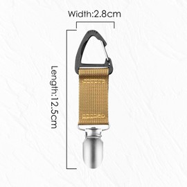 SupSuspen 6pcs Hat Clip for Travel on Bag Keep Your Hands Free Prevents Hat Loss on The Go Ideal for Any Bag Grey