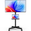 HOLMAXD Mobile TV Stand for 23-65 Inch LCD LED Flat/Curved