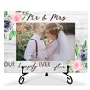 SSQBZU Newlyweds Wedding Picture Frame-Mr & Mrs-Our Happily Ever After-Displays