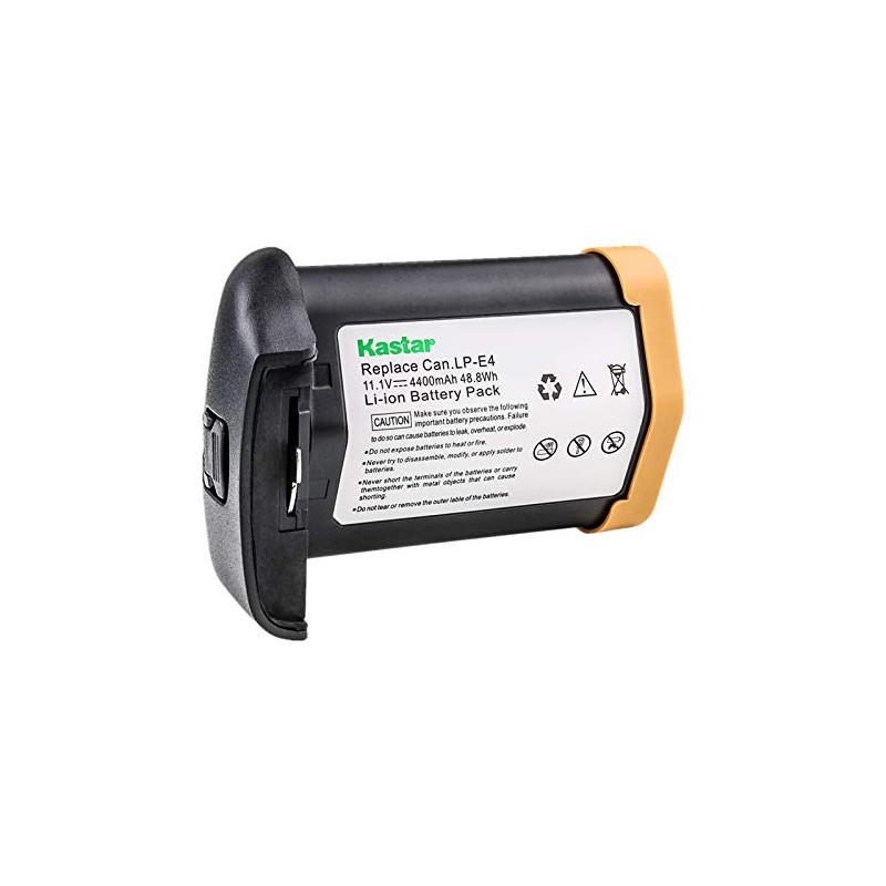 Kastar [Full Coded] LP-E4 Battery (1-Pack) 11.1V 4400mAh 48.4Wh for