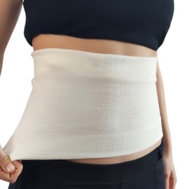 GYOUNG - Bancera Wool Elastic Band Heat Band Belly Belt Kidney Belt Warming, White