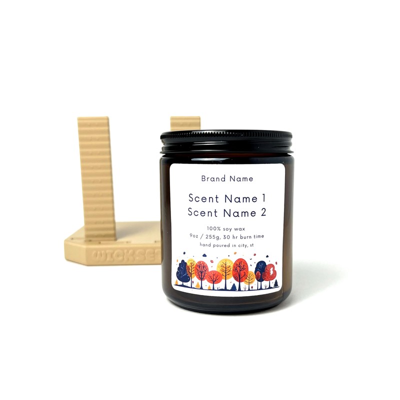 Sticker Label Application Installation Tool for Jars, Containers, Bottles, Adjustable