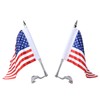 Trunk Lid Flag Pole Mount Kit with USA American Flag