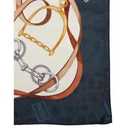 Daks (신세계강남점)DCSC3E011 네 이비 체인 진주포인트 실크 스카프 (Sinsegye Gangnam Store) DCSC3E011 Navy Chain Pearl Point Silk Scarf