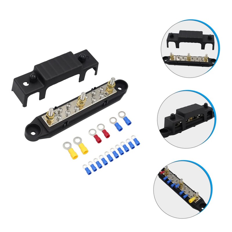 KONTONTY 1Set Terminal Bus Bar Distribution Block for Rv Car
