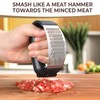 Kebley Garlic Press Rocker Stainless Steel Garlic Crusher, Mincer and