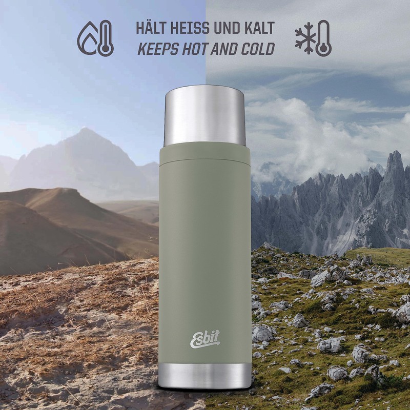 Esbit Sculptor Thermal Flask - Insulated Stainless Steel Bottle for