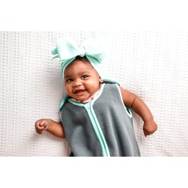 Sleep nest Fleece Baby Sleeping Bag, Lake Green, Large (18-36 Months)