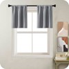 MRTREES Grey Waterproof Curtains for Bathroom Window, 2 Panels Small