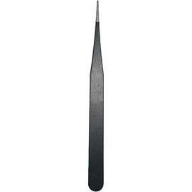 Professional Pointed Tip Tweezers Precision Stainless Steel Sharp and Perfect (Black, One size)