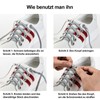 Widamin 6 Pairs of Flat Elastic Shoelaces with Metal Capsule,