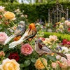 TUESMEILL Artificial Birds for Crafts Clip On Bird Ornaments Artificial