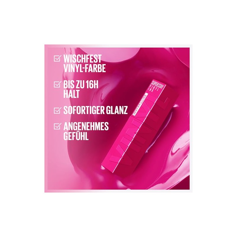 Maybelline New York Super Stay Vinyl Ink Liquid Lipstick for