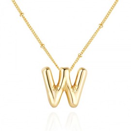 VCCKNB JEWELRY Initial Necklaces for Women and Girls, 14K Gold Plated, Letter Pendant Necklace from A-Z, Monogram Necklaces, Alphabet Initial Jewelry, Dainty, Trendy, 14K Gold Plated