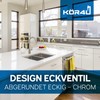 kör4u Design Angle Valve 1/2 x 3/8 Inch Rounded Water