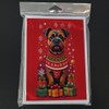 Caroline's Treasures DAC3049GCA7P Border Terrier Holiday Christmas Greeting Cards Pack