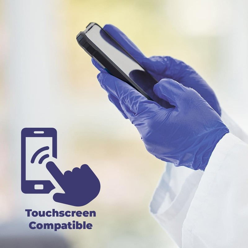 MEDSTOCK Violet Nitrile Gloves, High Medical Grade, Chemical Resist, Disposable,