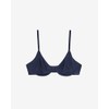 Organic Basics Women's Core Unlined Wired Demi Bra, Deep Navy