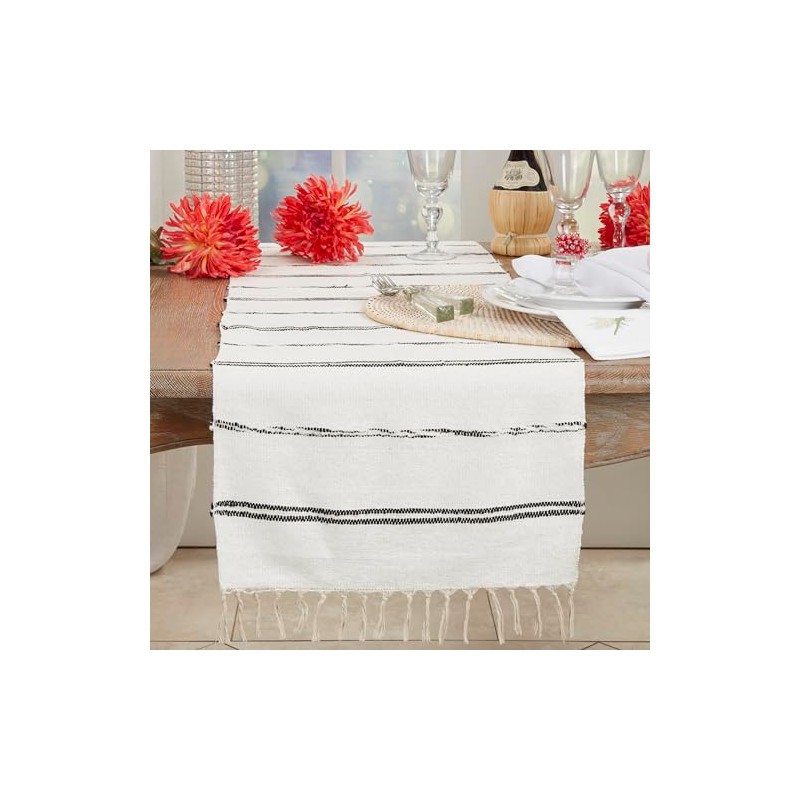 Modern Minimalist Striped Table Runner
