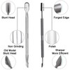 Ejiubas Cuticle Trimmer with Cuticle Pusher Cuticle Nipper Professional Grade