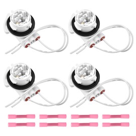 4 PCS Light Socket Wire Harness Set with Pigtail Plug Compatible with 4114 4157 3157 Bulb Daytime Running Light Turn Signal Lamp Brake Light Replace GM19258649 LS94 19258649 645-607