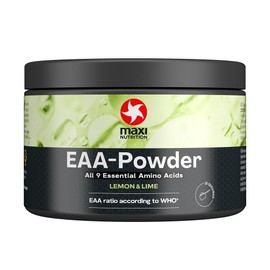 MaxiNutrition EAA Powder Lemon & Lime, 250 g, High Dose with All 9 Essential Amino Acids, Vegan, Sugar Free & Fat Free, for Building, Maintaining and Regeneration of Muscles