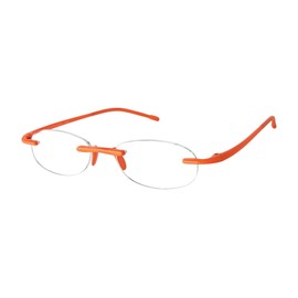 Scojo New York Gels Original Reading Glasses | 1.75x ORANGE POPPY | Readers for Men & Women | Stylish, Scratch-Resistant Lenses