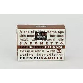 Zona Saponetta Face & Body Cleanser French Vanilla 1oz (Pack of 2)