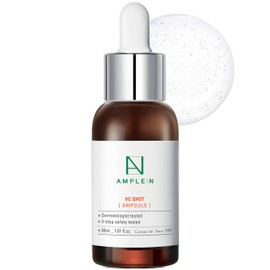 Coreana AMPLE:N VC Shot Ampoule 1.01 fl. oz (30 ml) - Anti-Ageing Skin Clearing Face Serum, Reduces Fine Lines, Sun Damage, for Dark Spots, Radiant Skin, Even and Firm Skin
