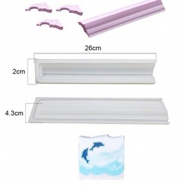 Dolphin Shaped Long Tube Silicone Mold Dolphin Column Chocolate Candy Mold Handmade Candle Mold Embed Soap Making Supplies