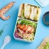 PuTwo Bento Box Lonchera de 2 niveles, sin derrames, para